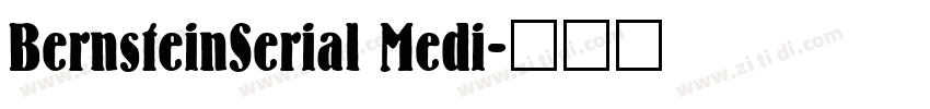 BernsteinSerial Medi字体转换